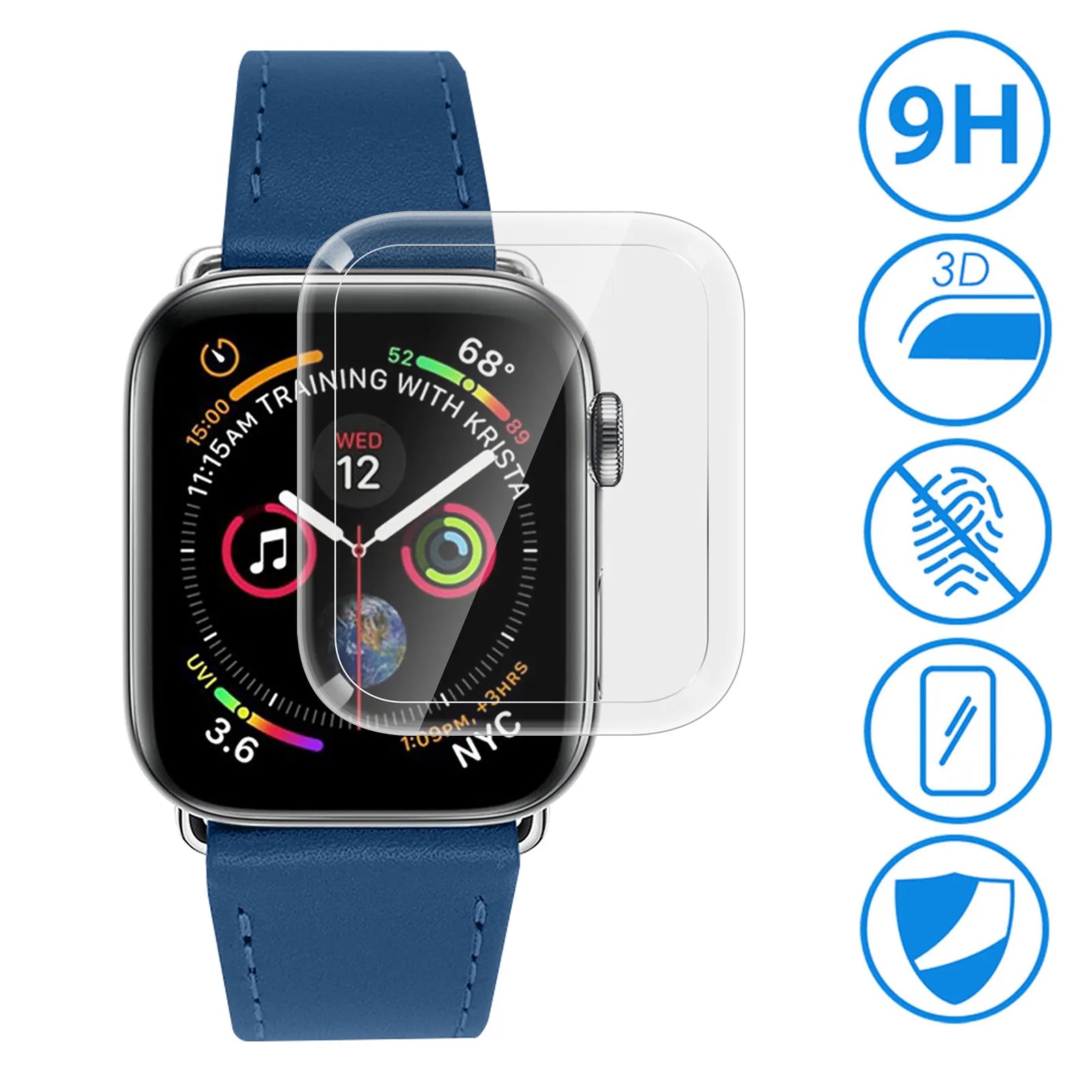 Verre trempé Apple Watch 6 / SE / 5 / 4